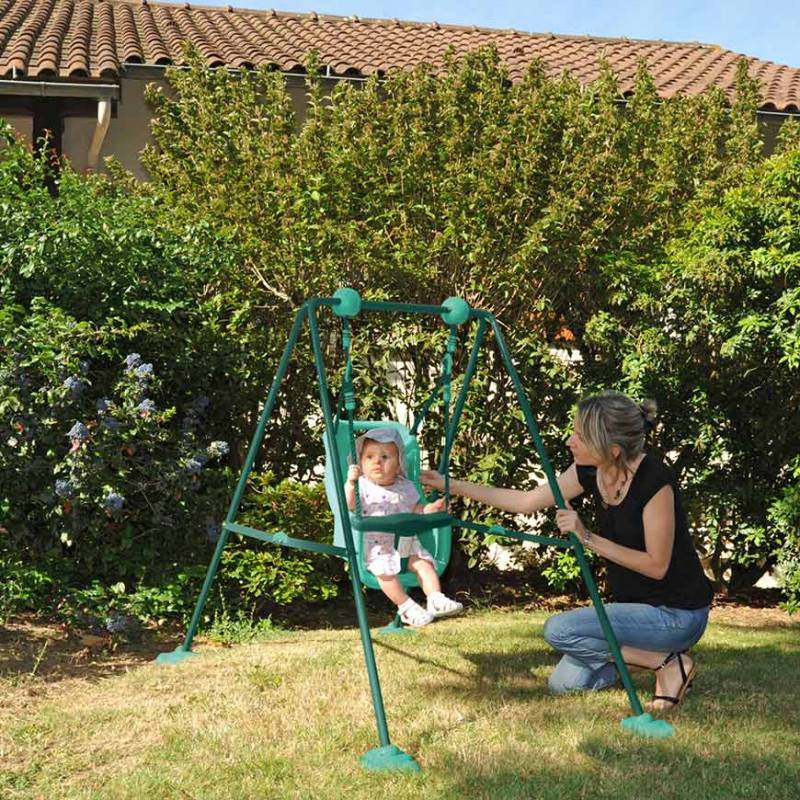 Soulet - Balançoire bébé en métal 1 agrès - Image 2
