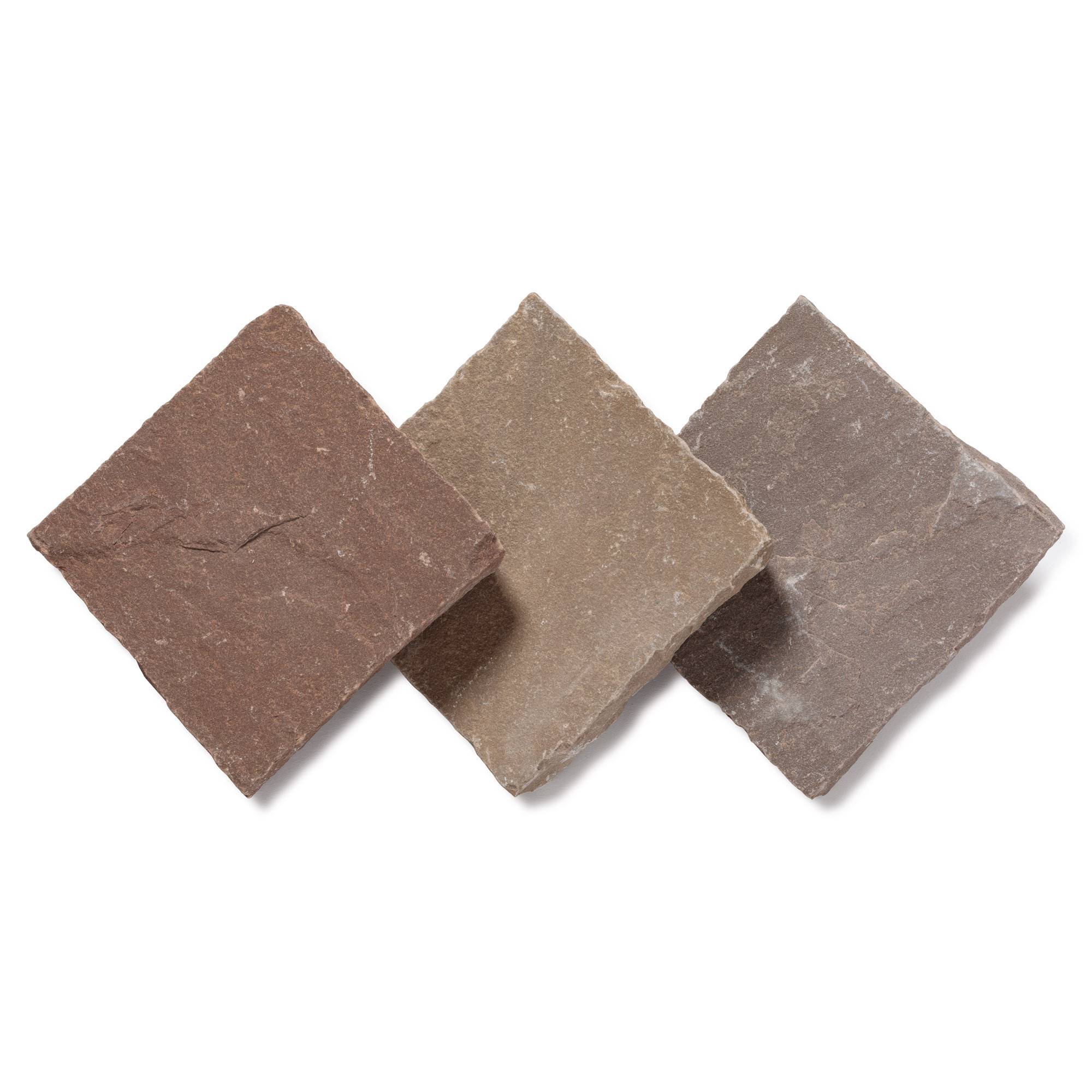 Pavé Grès Kandla Multicolore 14x14x2-2,5 cm (vendu au m² - 42 pavés/m²) - RO'MA NATURE - Image 9