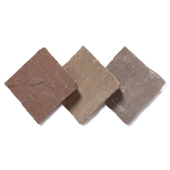 Pavé Grès Kandla Multicolore 14x14x2-2,5 cm (vendu au m² - 42 pavés/m²) - RO'MA NATURE - Image 7