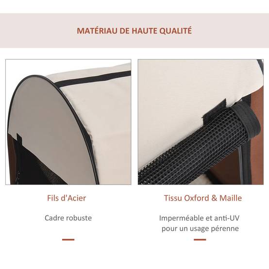 Sac de transport pliable tissu Oxford 46 x 36 x 41 cm - PANGIVO - Image 8