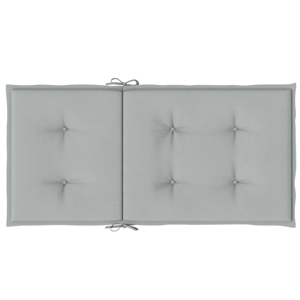 ComfortXL - Lot de 6 Coussins Dossier Bas Polyester Anti-glisse pour Chaise de Jardin Gris Clair Mélangé 100x50cm – ComfortXL Outdoor Living - Image 7