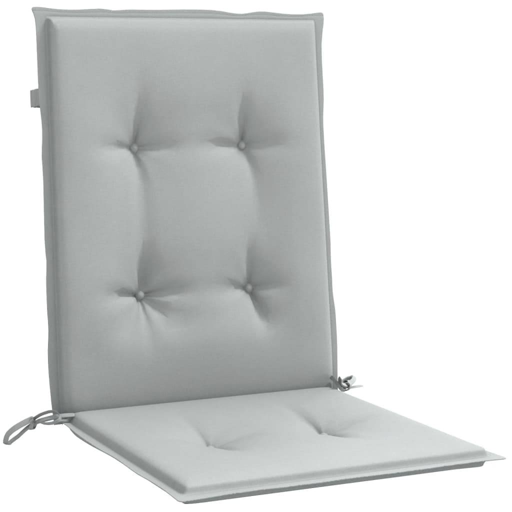 ComfortXL - Lot de 6 Coussins Dossier Bas Polyester Anti-glisse pour Chaise de Jardin Gris Clair Mélangé 100x50cm – ComfortXL Outdoor Living - Image 5