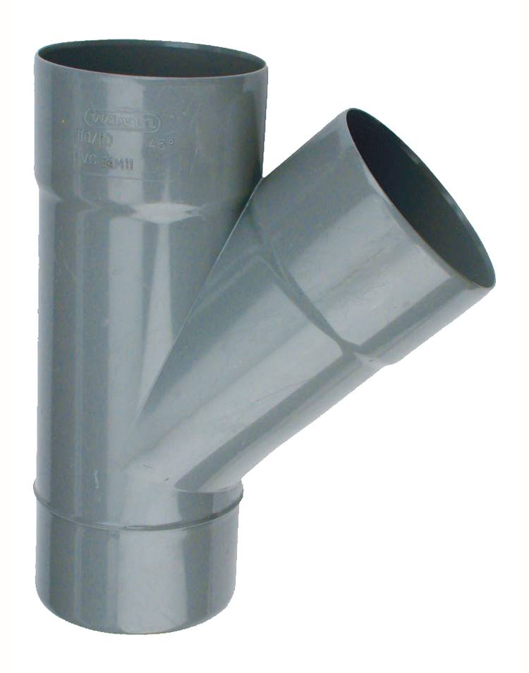 Culotte PVC mâle-femelle 45° D50 - WAVIN - 3026018 - Image 1