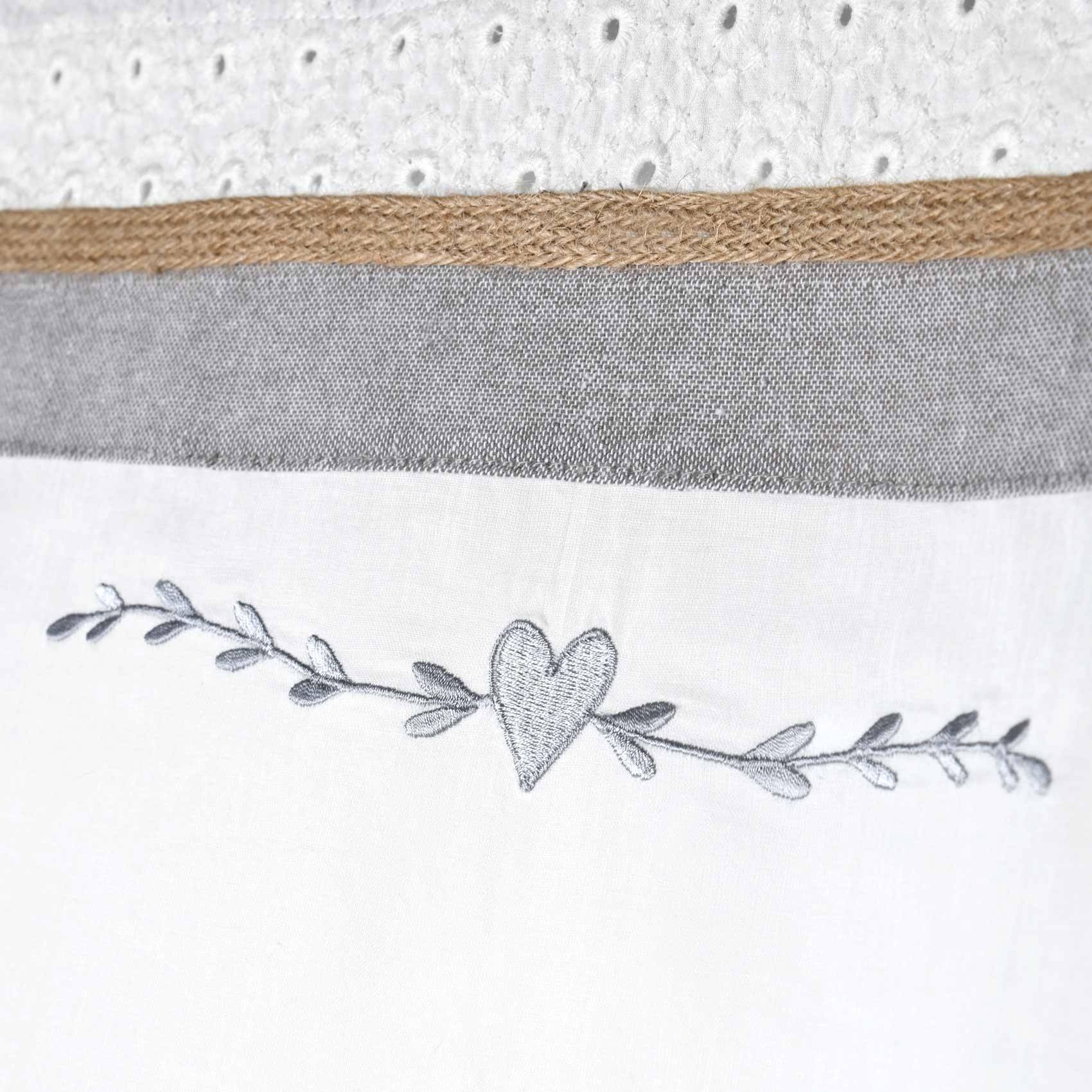 Lovely Casa - Coussin rectangulaire esprit romantique - LOVELY CASA - Image 4