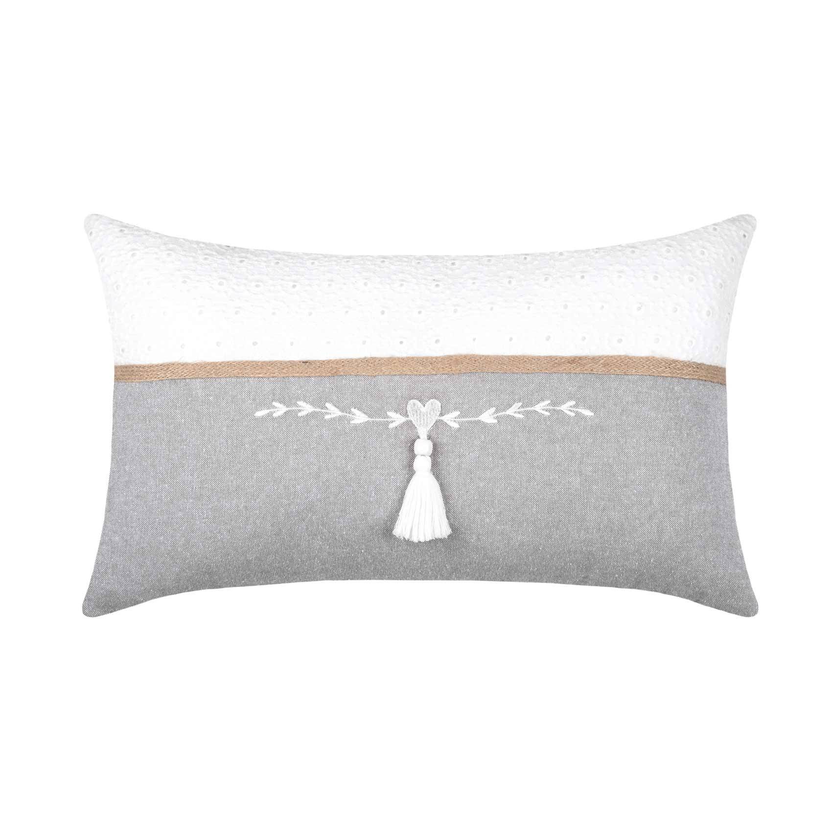 Lovely Casa - Coussin rectangulaire esprit romantique - LOVELY CASA - Image 1