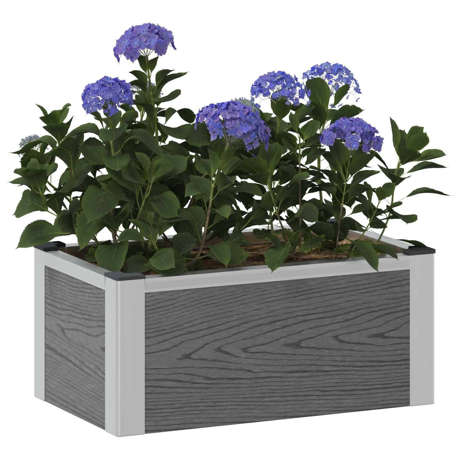 Prolenta Premium - Jardinière aluminium gris  50 x 30 x 22 cm  - Prolenta premium p327.2 - Image 3