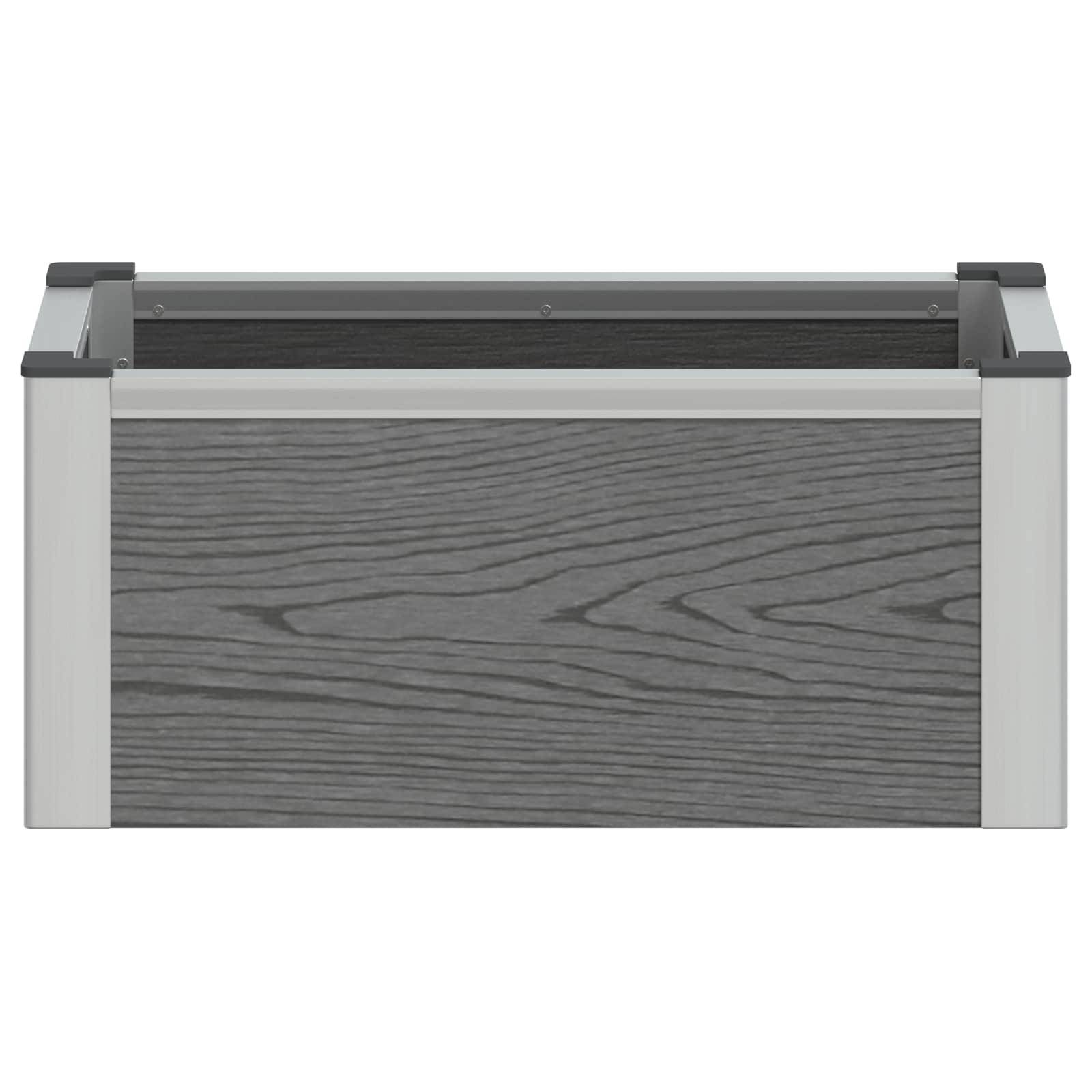 Prolenta Premium - Jardinière aluminium gris 50 x 30 x 22 cm - Prolenta premium p327.2 - Image 4