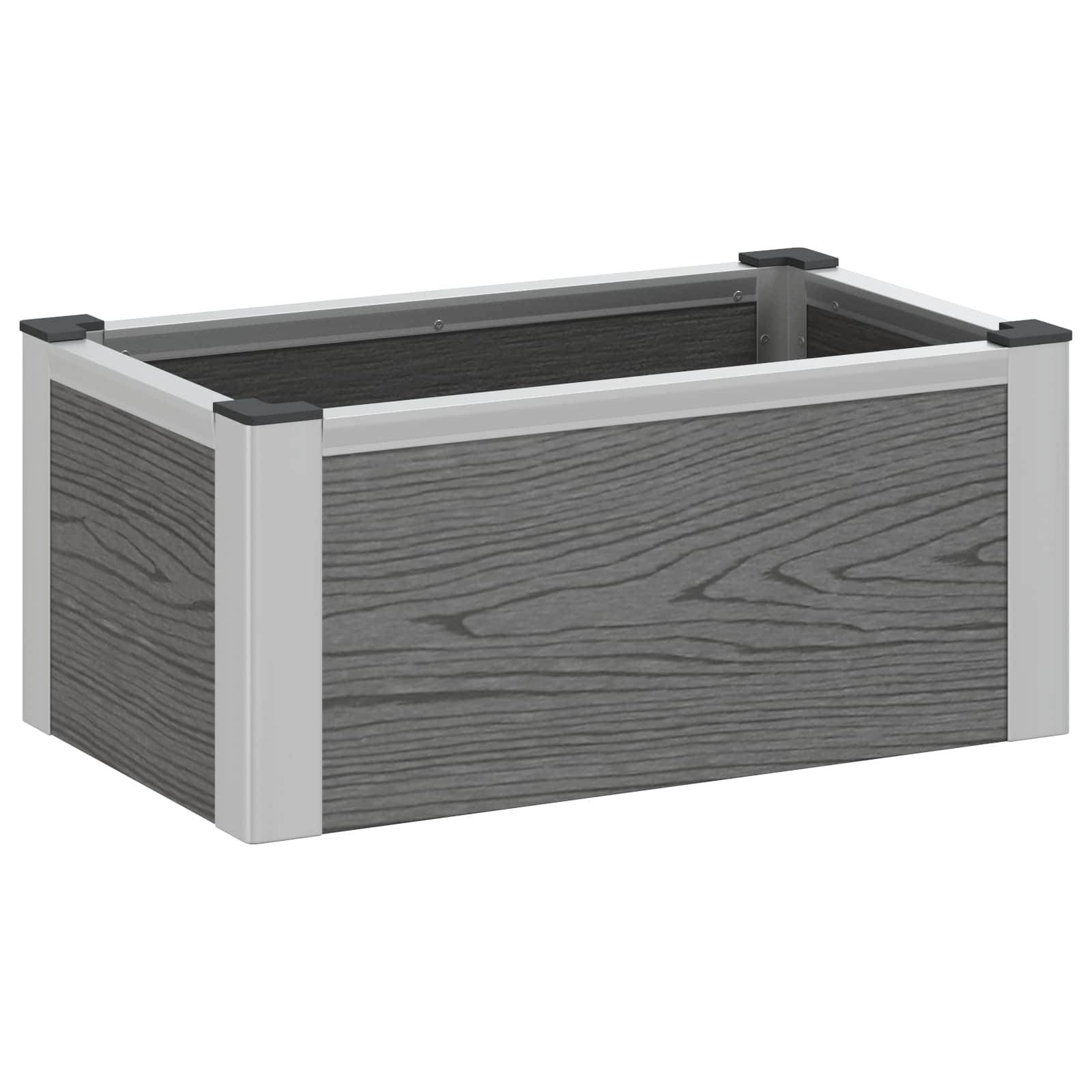 Prolenta Premium - Jardinière aluminium gris  50 x 30 x 22 cm  - Prolenta premium p327.2 - Image 2