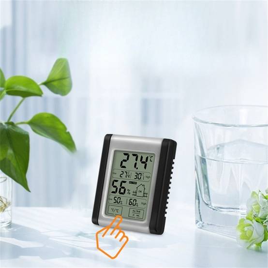 Thermomètre Hygromètre Électronique LCD - Mesure Précise Température et Humidité - Aimant et Support Inclus - Lytech - Image 2