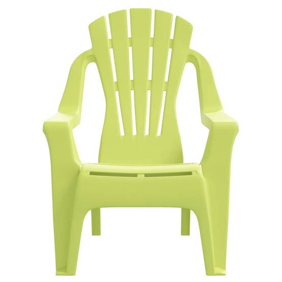 Lot de 2 Chaises de jardin | Chaise d'extérieur pour enfants vert 37x34x44 cm PP - Image 4