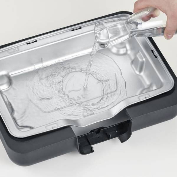 Severin - Barbecue Electrique - Grillade  électrique SEVERIN - PG8556 - Surface de cuisson 37x29cm - Thermostat réglable - 2300W - Image 5