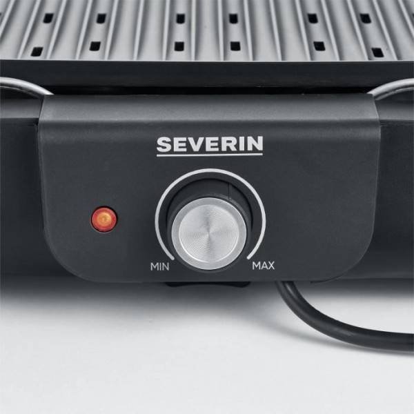 Severin - Barbecue Electrique - Grillade  électrique SEVERIN - PG8556 - Surface de cuisson 37x29cm - Thermostat réglable - 2300W - Image 3