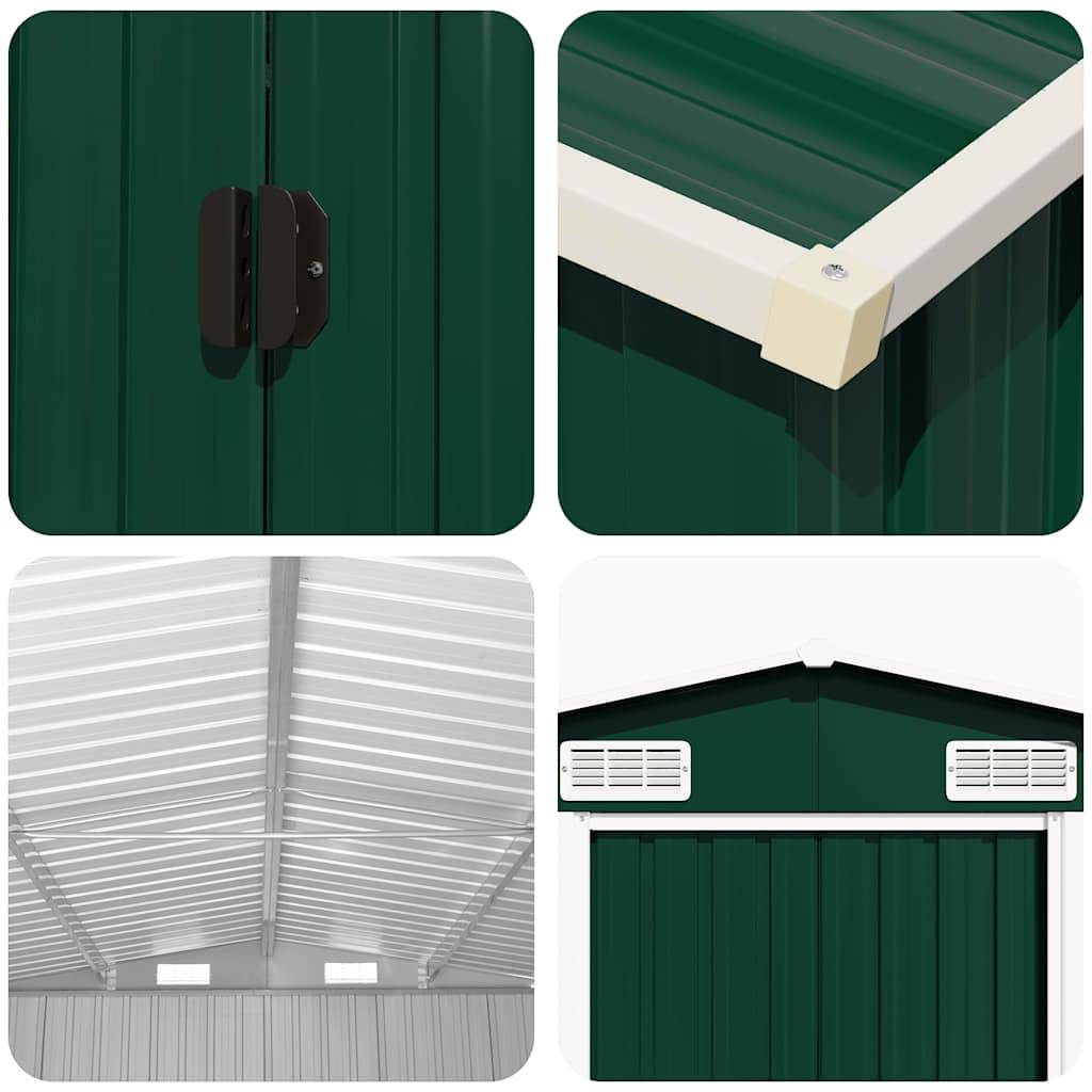 Vidaxl - Abri de jardin Vert 257x779x181 cm Acier galvanisé 5.3m² vidaXL 47032 - Image 4