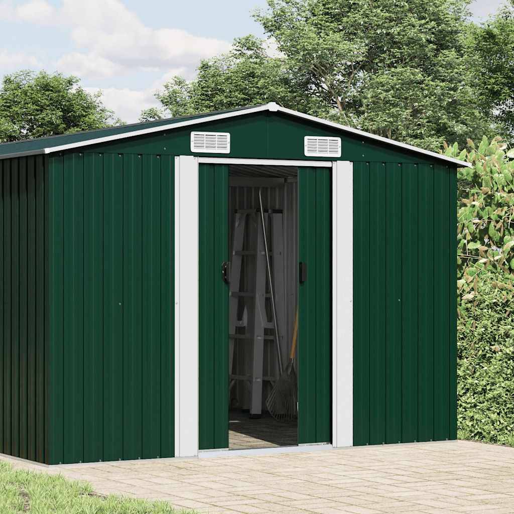 Vidaxl - Abri de jardin Vert 257x779x181 cm Acier galvanisé vidaXL 47032 - Image 2