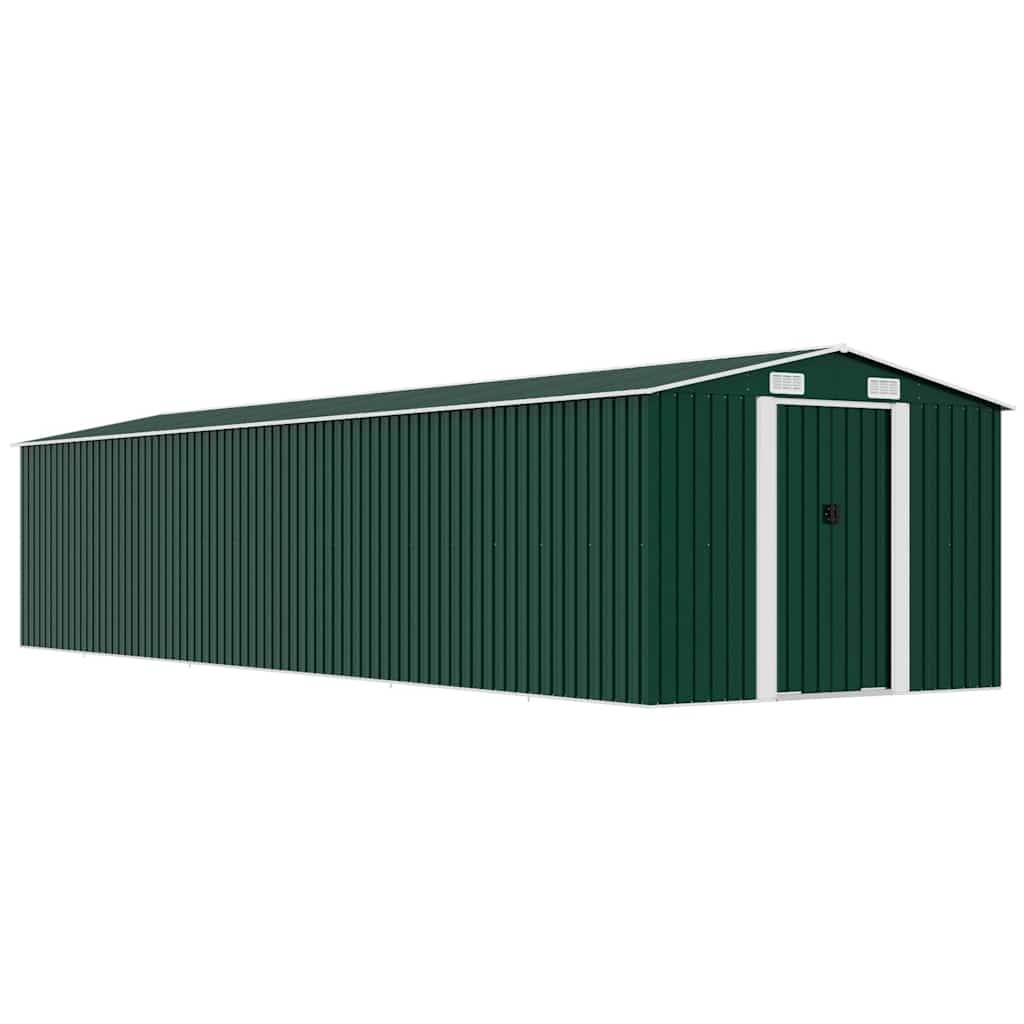 Vidaxl - Abri de jardin Vert 257x779x181 cm Acier galvanisé vidaXL 47032 - Image 1