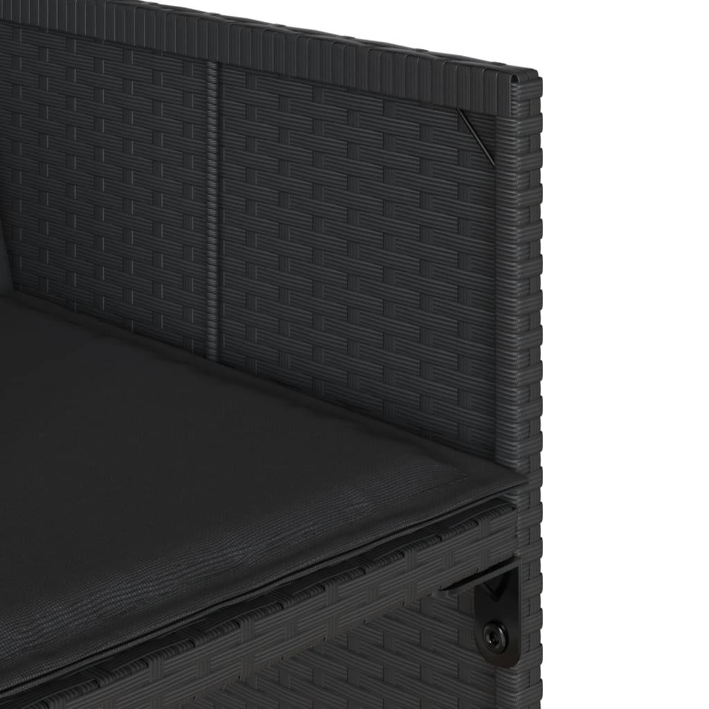 Chaise bois composite 4 places rotin noir  50,5 x 54 x 79 cm  - Prolenta premium  p390.9 - Image 10