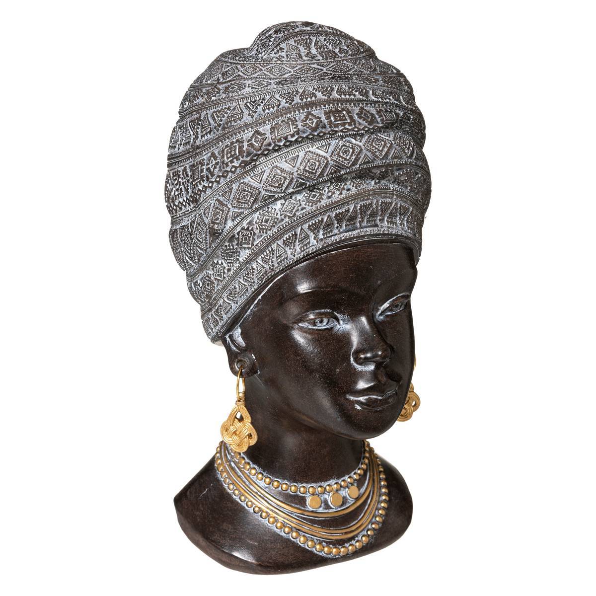 Atmosphera - Statuette tête de femme résine H27cm - Atmosphera Créateur d'intérieur - Image 1