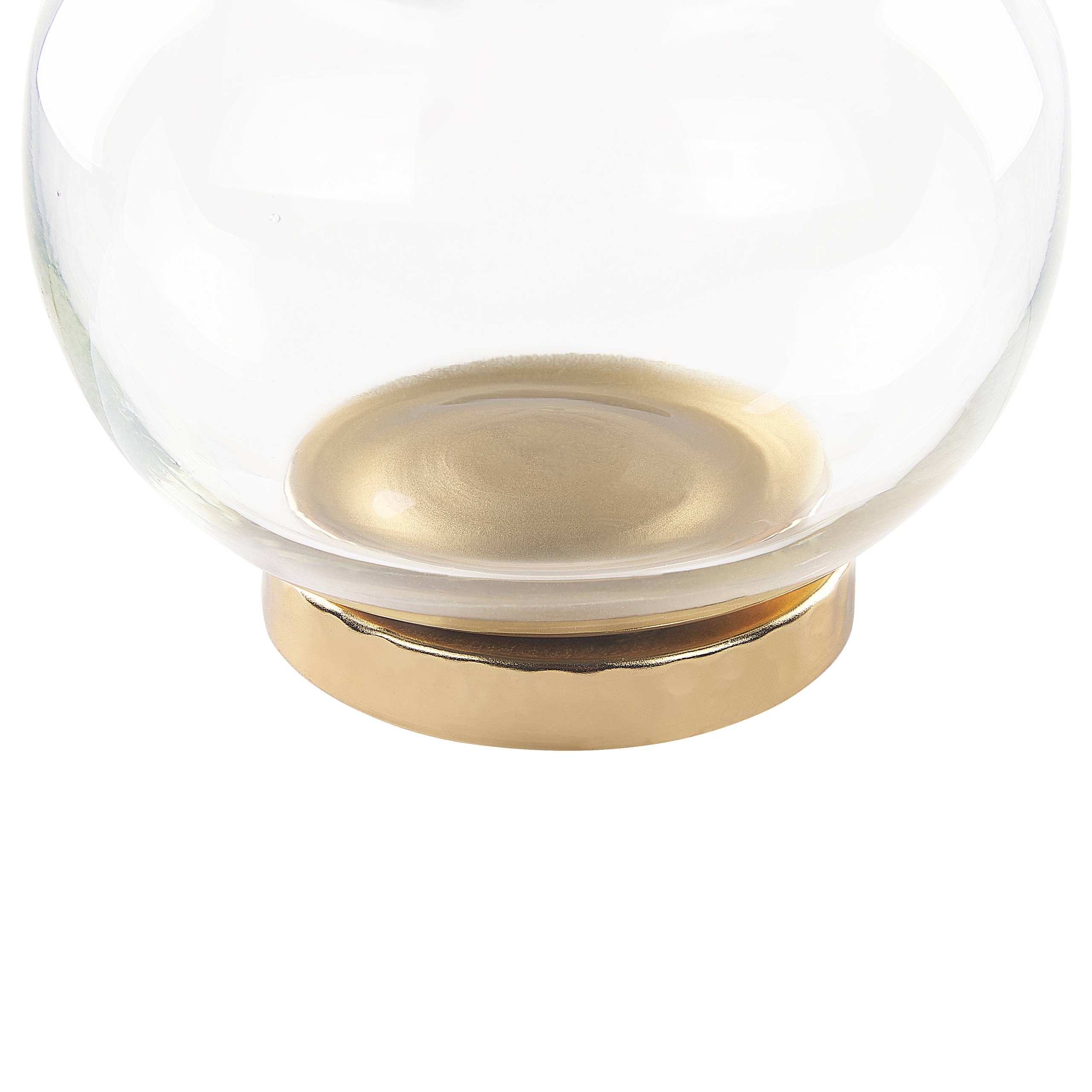 Beliani - Lot de 2 Récipients Décoratifs en Aluminium Doré et Argenté Pots Couvercles d'Animaux Verre Transparent - Image 9