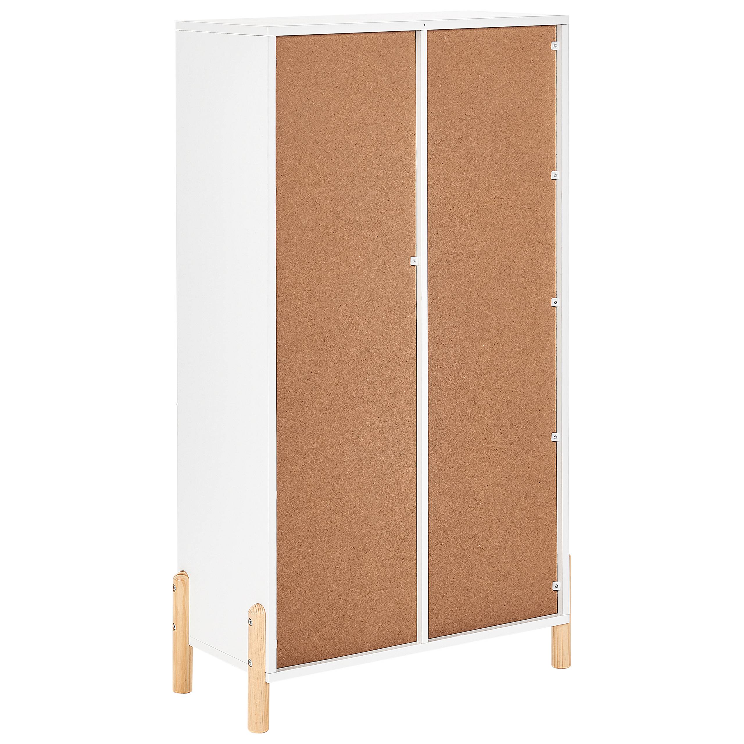 Beliani - Meuble de rangement MDF Blanc CLOUDY - 60x30x111- Beliani - Image 6