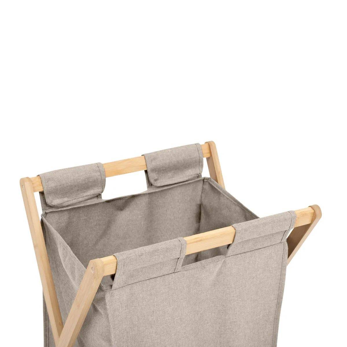 Panier à Linge Pliable "Tidy" 50L Beige - Image 5