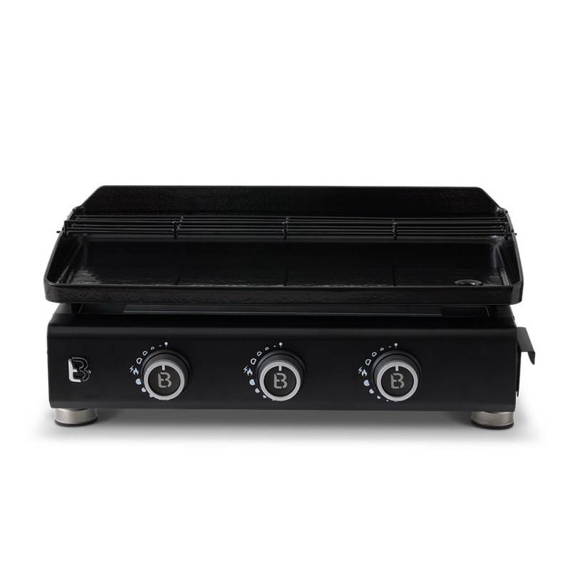 Brasero - Plancha gaz Silvia IIG Evo 3 feux –BRASERO BY FAVEX – Plaque revêtement céramique 67x34 cm – 10 convives – Couvercle, Housse inclus - Image 3
