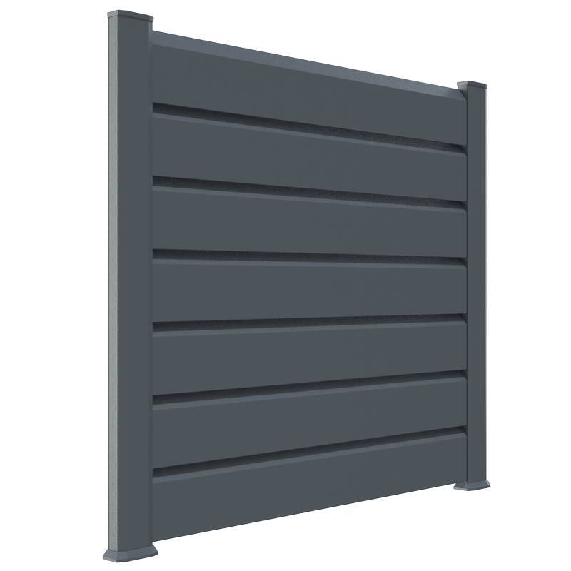 Closea - Kit cloture - Lame 16cm  - PVC Gris - LG: 6m x H: 1m44 Closea - Image 1