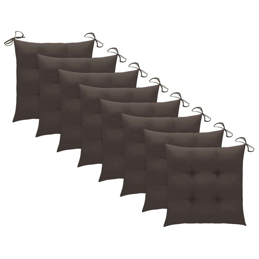 Chaises de jardin pliables bois d'acacia taupe 54 x 57 x 91 cm - PANGIVO - Image 9