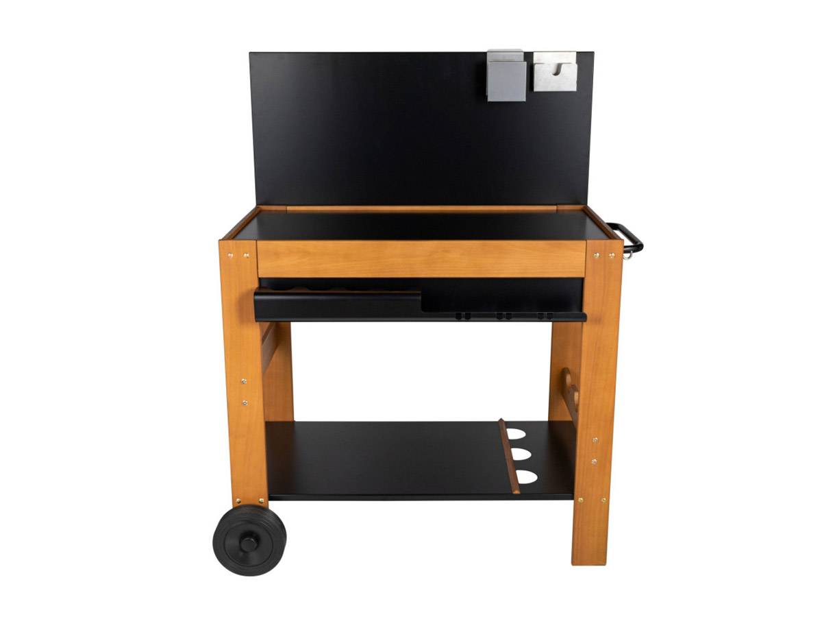 Somagic - Chariot pour plancha en bois Halong - Somagic