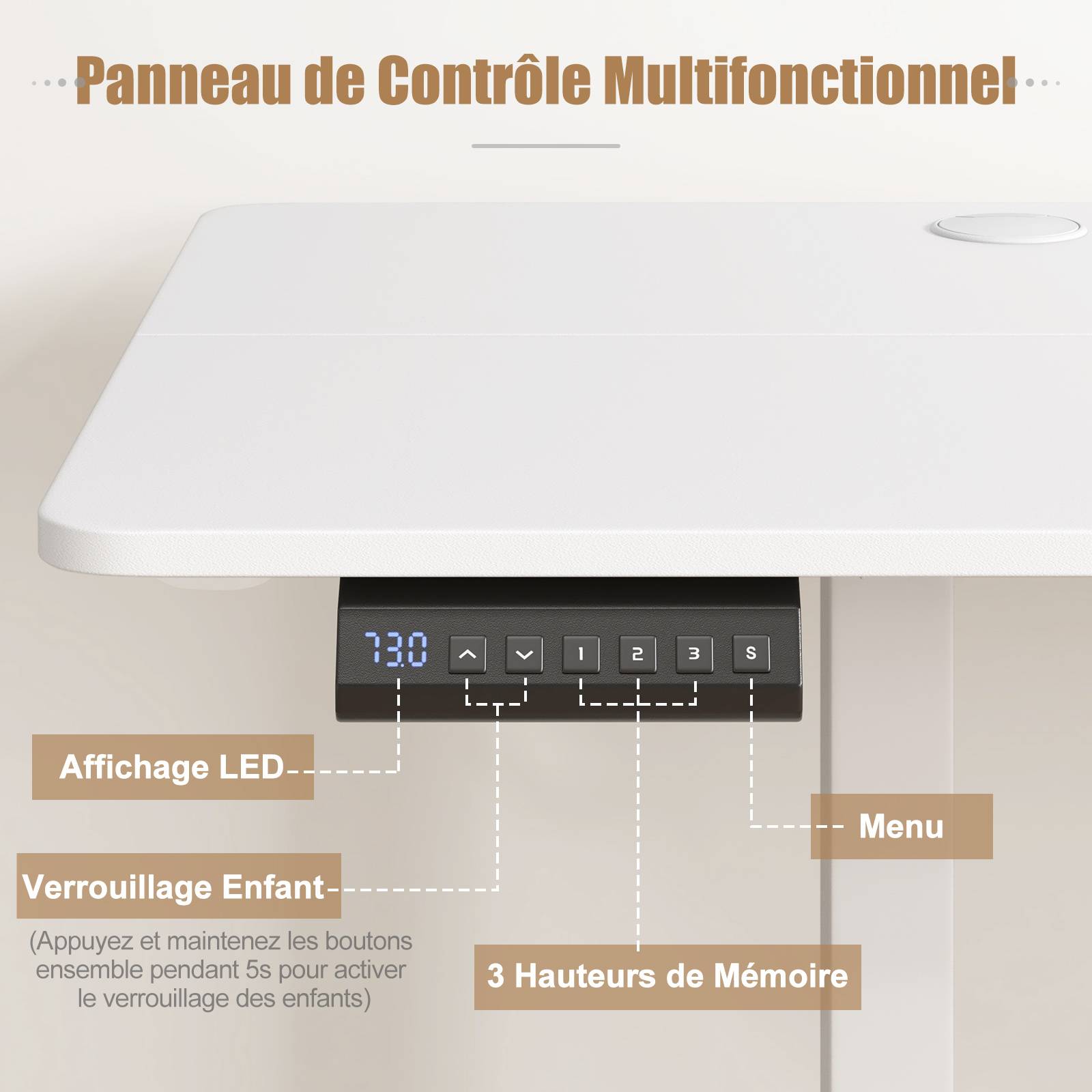 Bureau Réglable en Hauteur pour Bureau - Pop Tee