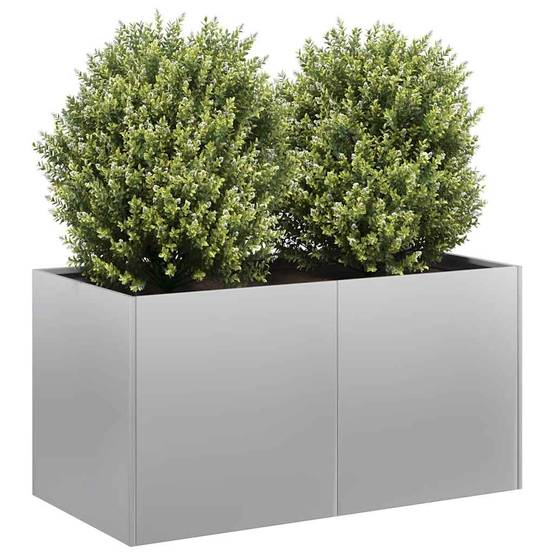 Jardinière acier galvanisé 80 x 40 x 40 cm - PANGIVO - Image 1