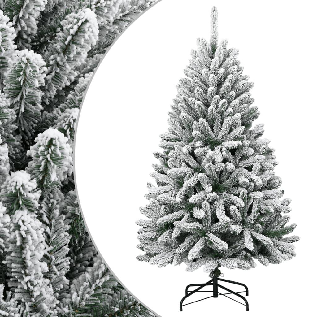 Sapin De Noël - Arbre de Noël artificiel à charnières avec neige floquée 150 cm - Image 2