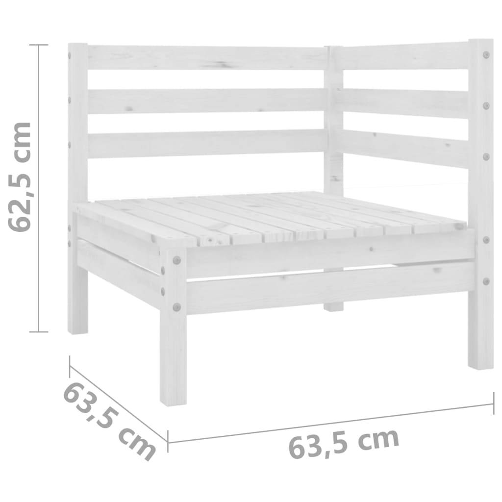 Prolenta Premium - Banc de jardin Blanc 64 X 64 cm - Prolenta Premium - Image 7