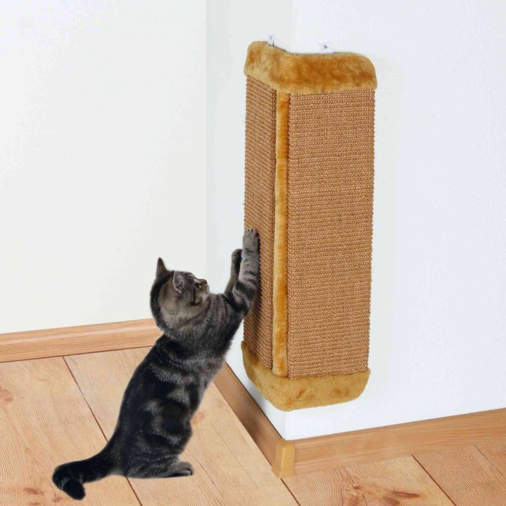 Trixie - Griffoir d'angle brun 32 x 60 cm, pour chat. - Image 2