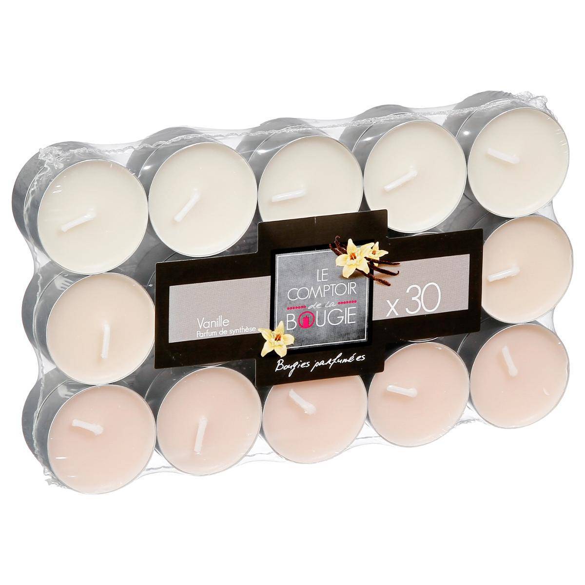Atmosphera - Lot de 30 bougies parfumées vanille 350g - Atmosphera Créateur d'intérieur - Image 1