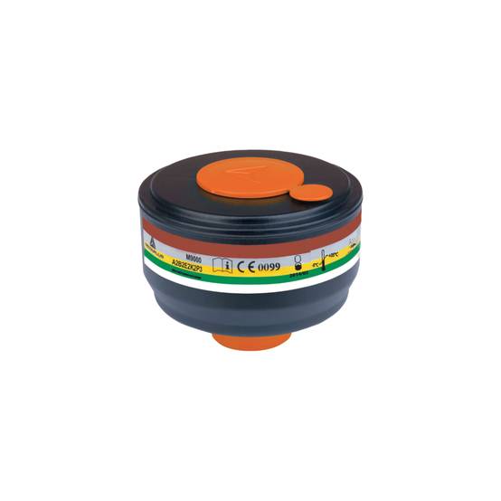 Delta Plus - Boîte de 4 cartouches filtrantes antigaz et antivapeur A2B2E2K2P3 réutilisables M9001 Delta Plus Noir Unique