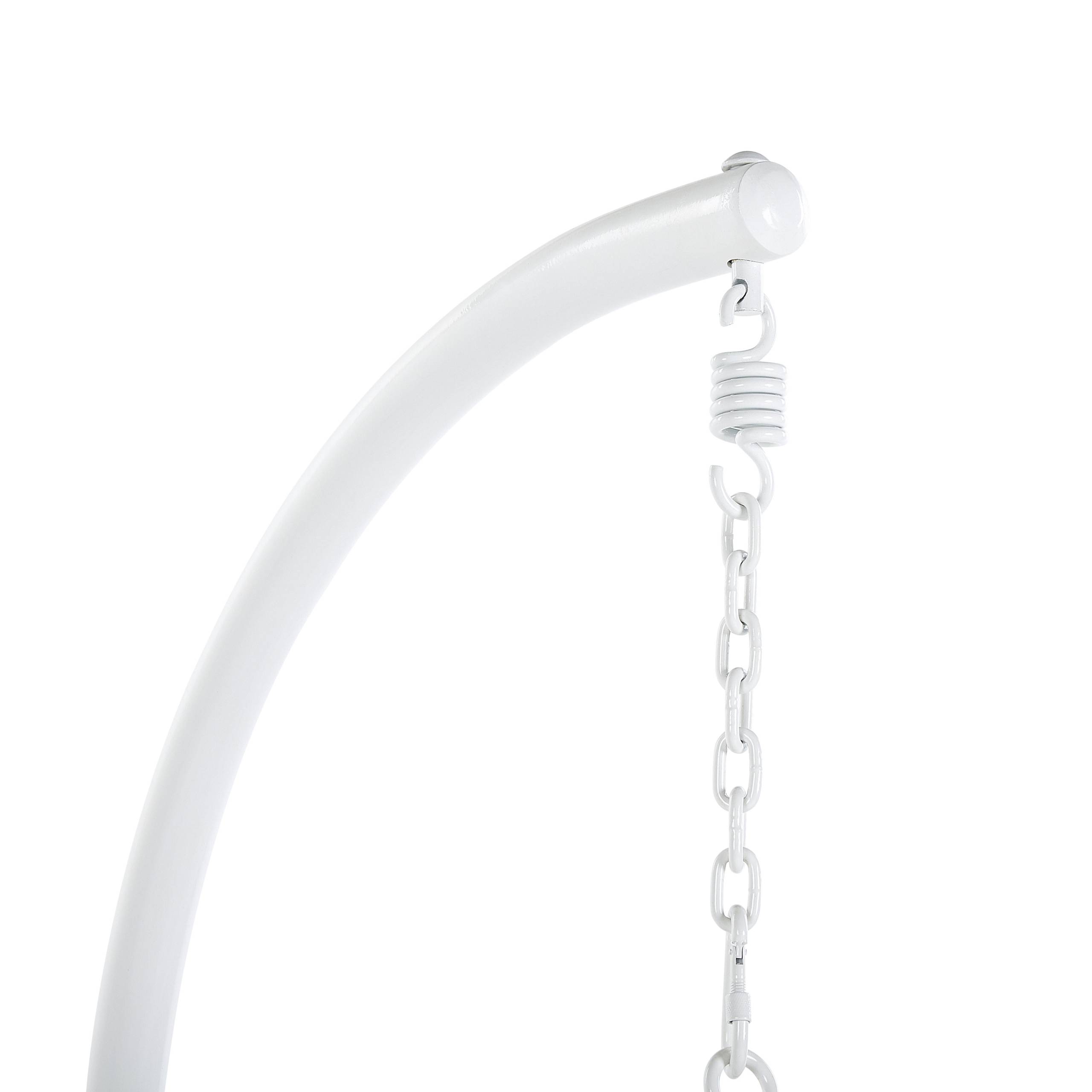 Beliani - Chaise porte-à-faux Tissu Blanc ALLERA - Beliani - Image 10