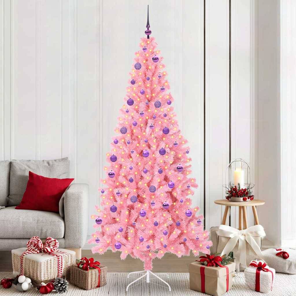 Vidaxl - Sapin de Noël Rose 210 cm PVC vidaXL 3396444 - Image 1