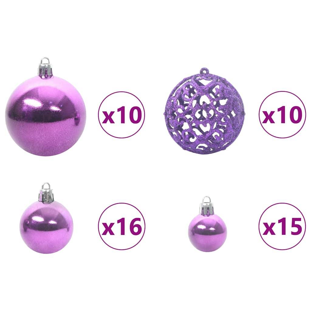 Vidaxl - Sapin de Noël Rose 210 cm PVC vidaXL 3396444 - Image 8