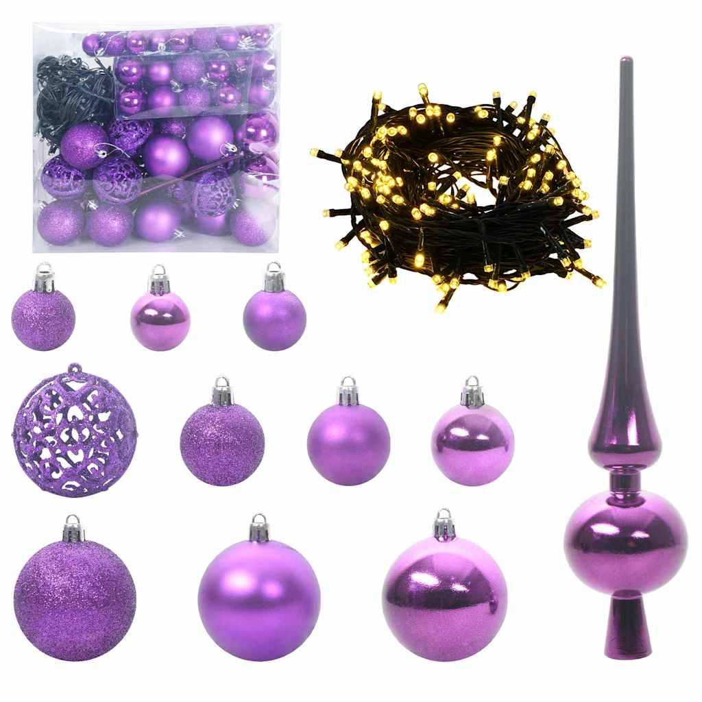 Vidaxl - Sapin de Noël Rose 210 cm PVC vidaXL 3396444 - Image 7