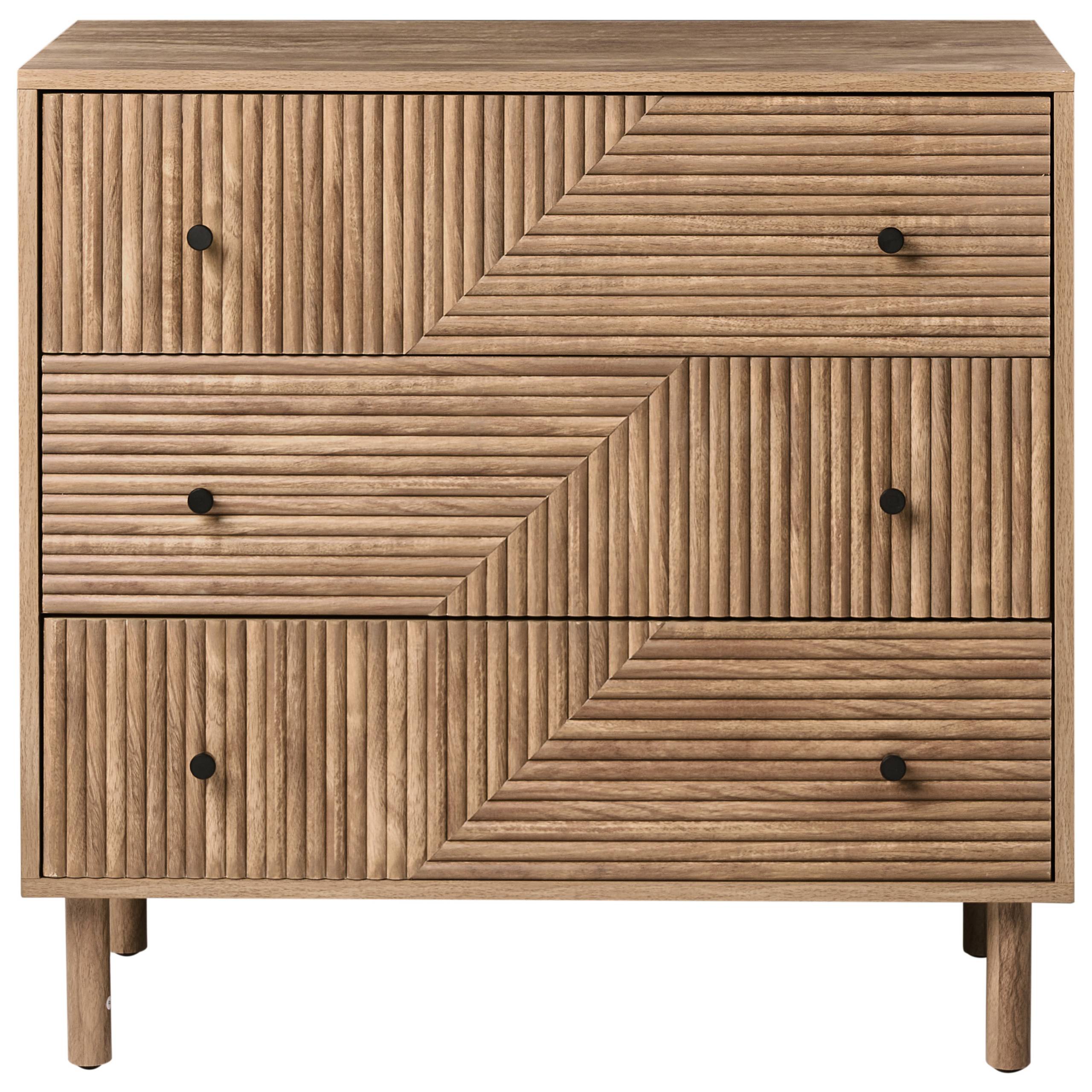 Beliani - Commode MDF Marron clair RONGE - 80x40x77- Beliani - Image 5