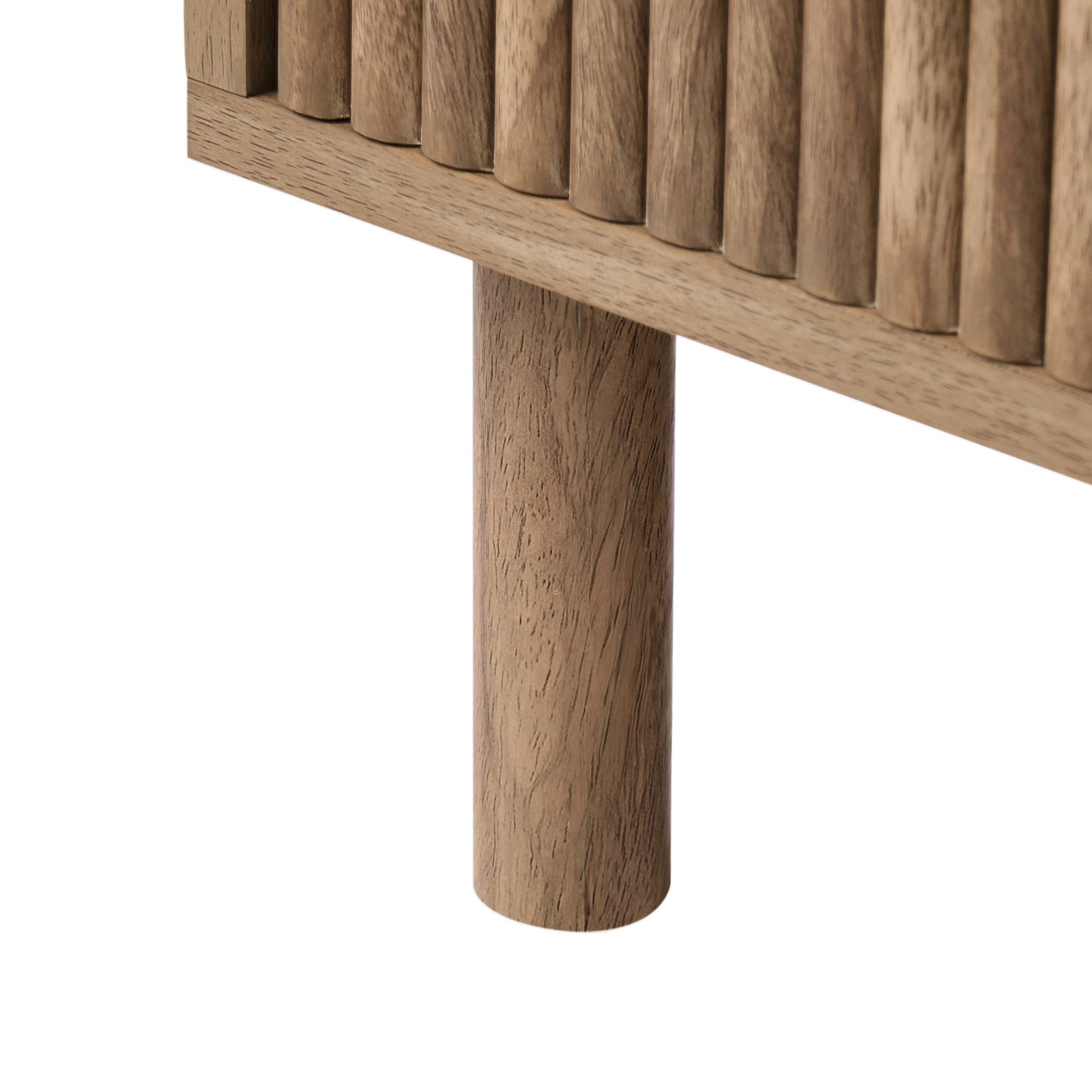 Beliani - Commode MDF Marron clair RONGE - 80x40x77- Beliani - Image 8