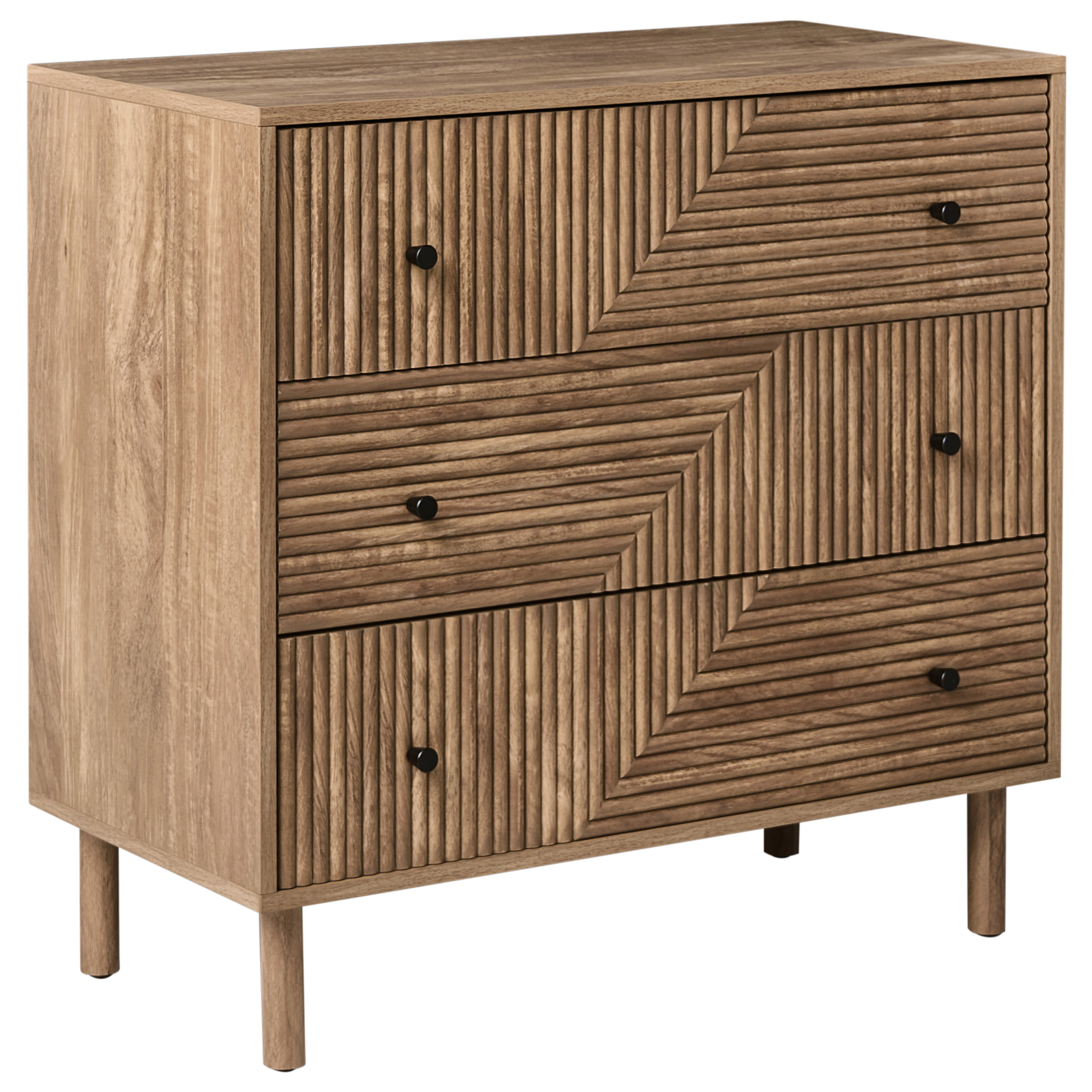 Beliani - Commode MDF Marron clair RONGE - 80x40x77- Beliani - Image 2