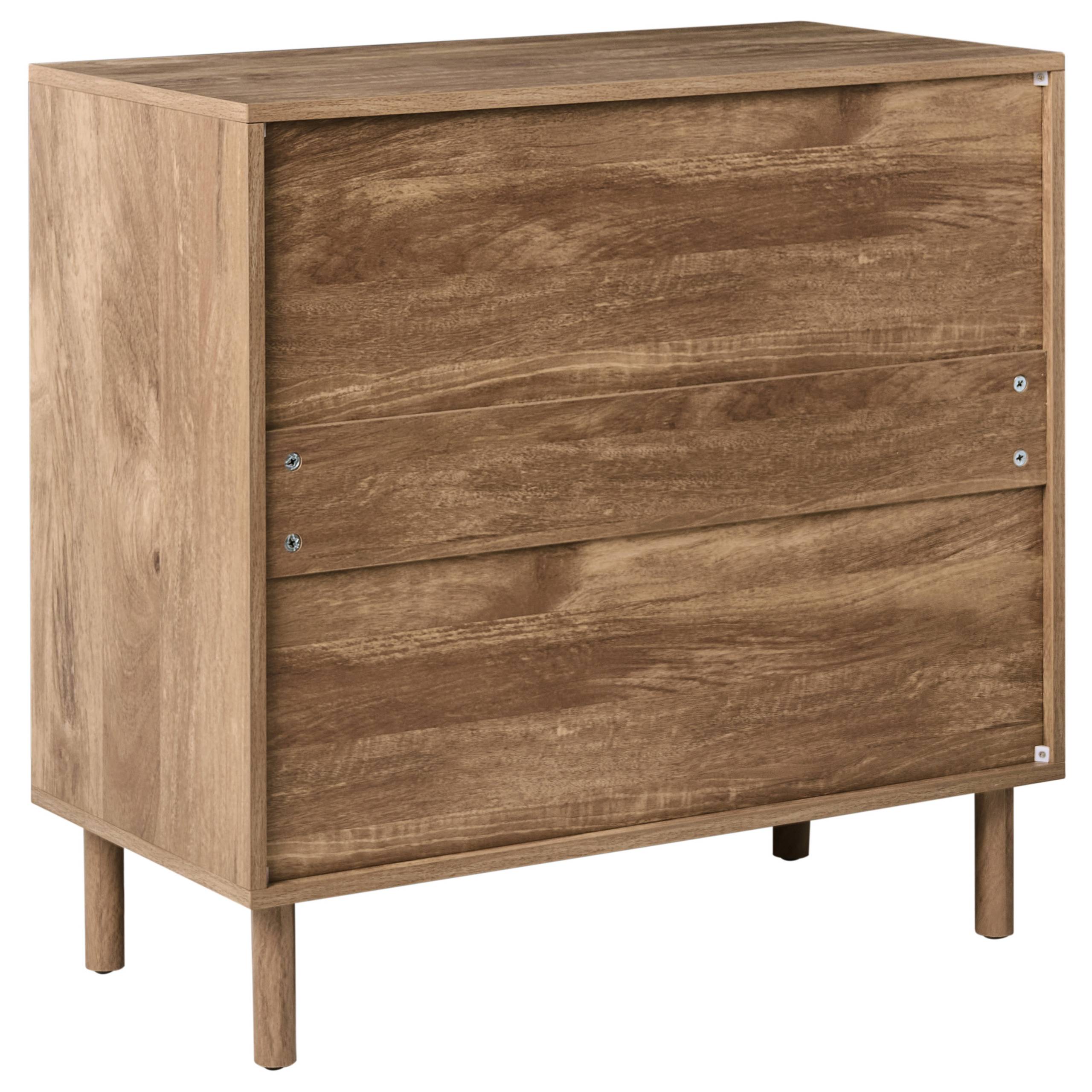 Beliani - Commode MDF Marron clair RONGE - 80x40x77- Beliani - Image 6