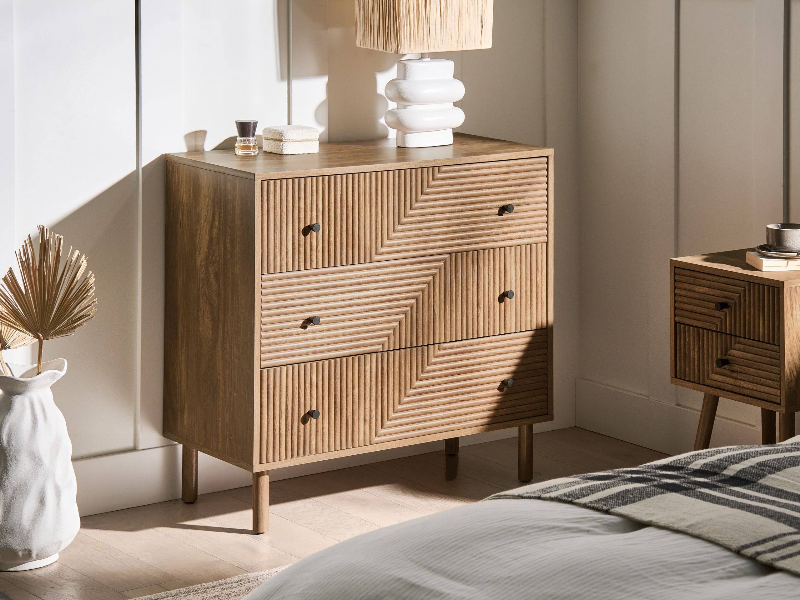 Beliani - Commode MDF Marron clair RONGE - 80x40x77- Beliani - Image 1