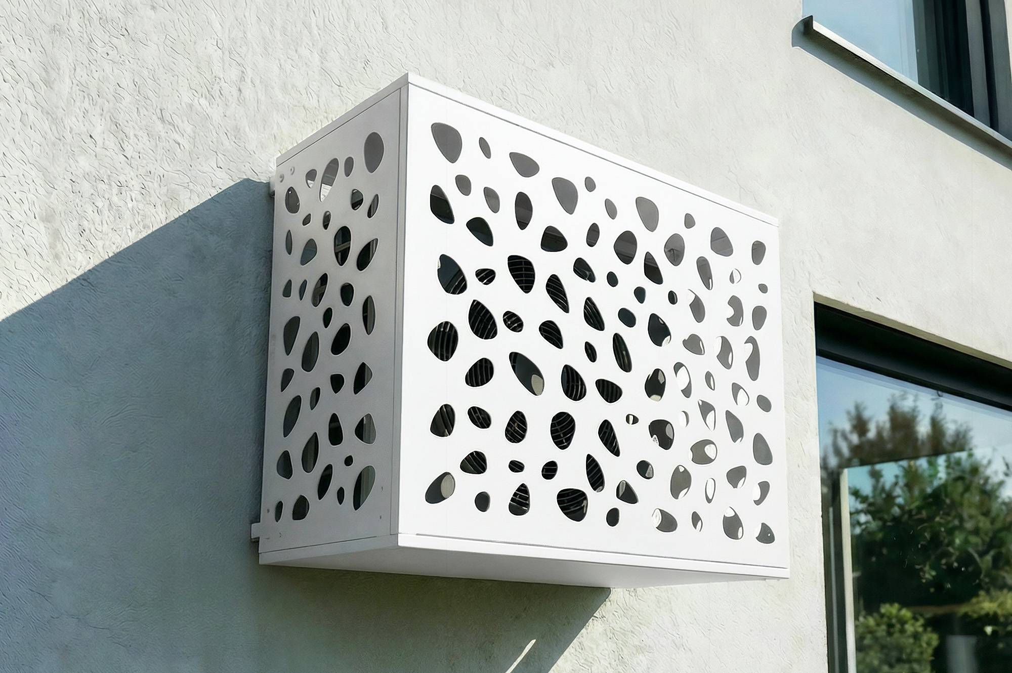 Casanoov Cache clim aluminium blanc Aneto Sunny avec face inférieure - taille M - Image 1