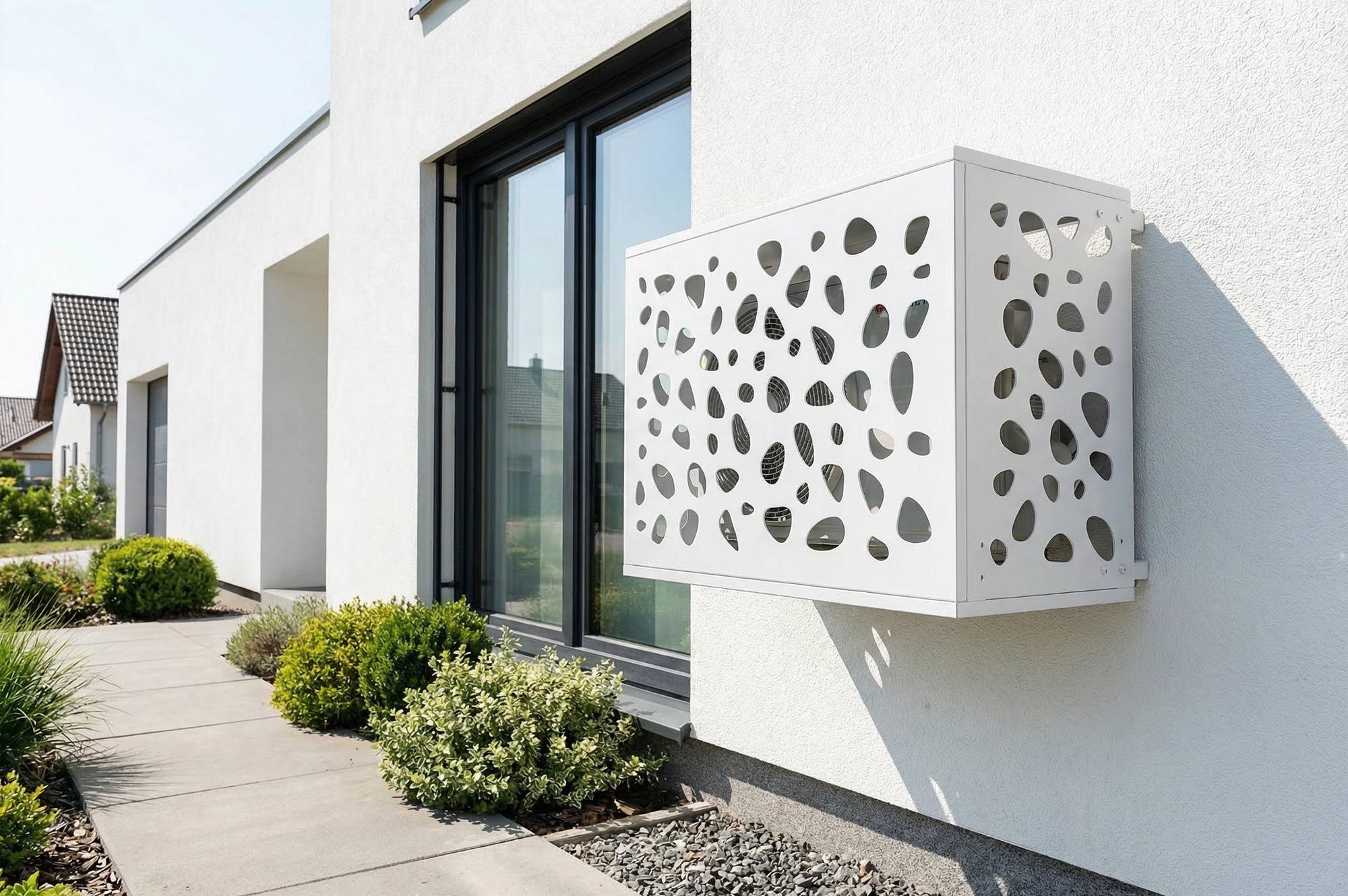 Casanoov Cache clim aluminium blanc Aneto Sunny avec face inférieure - taille M - Image 3