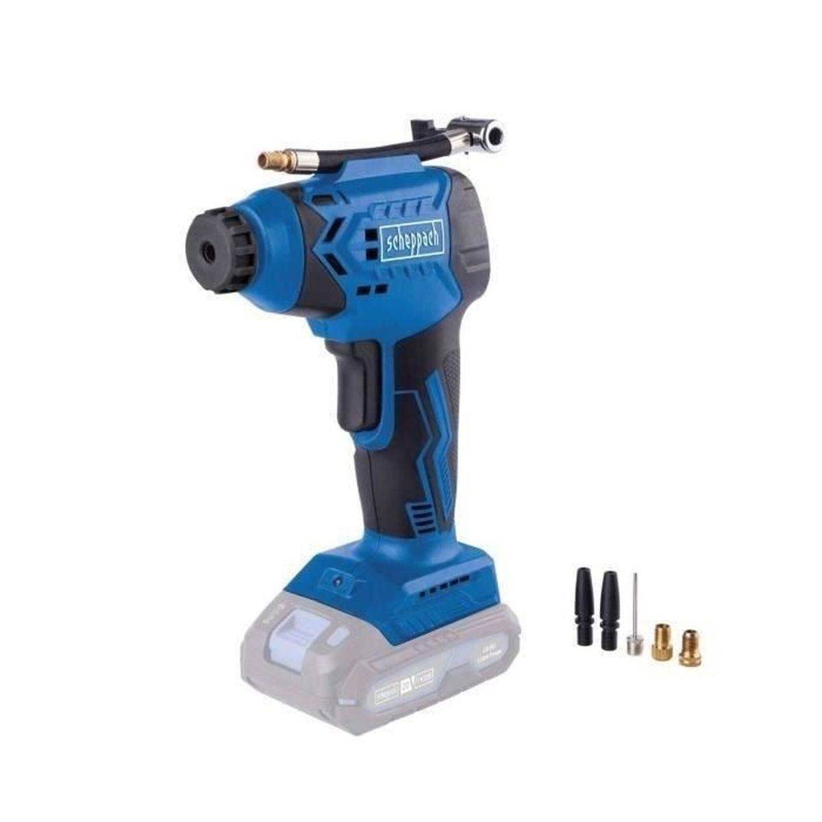 Scheppach - Compresseur portatif sans fil Scheppach C-AC20-X, 7 bar max, écran LCD, 6 accessoires - SCHEPPACH - Image 2