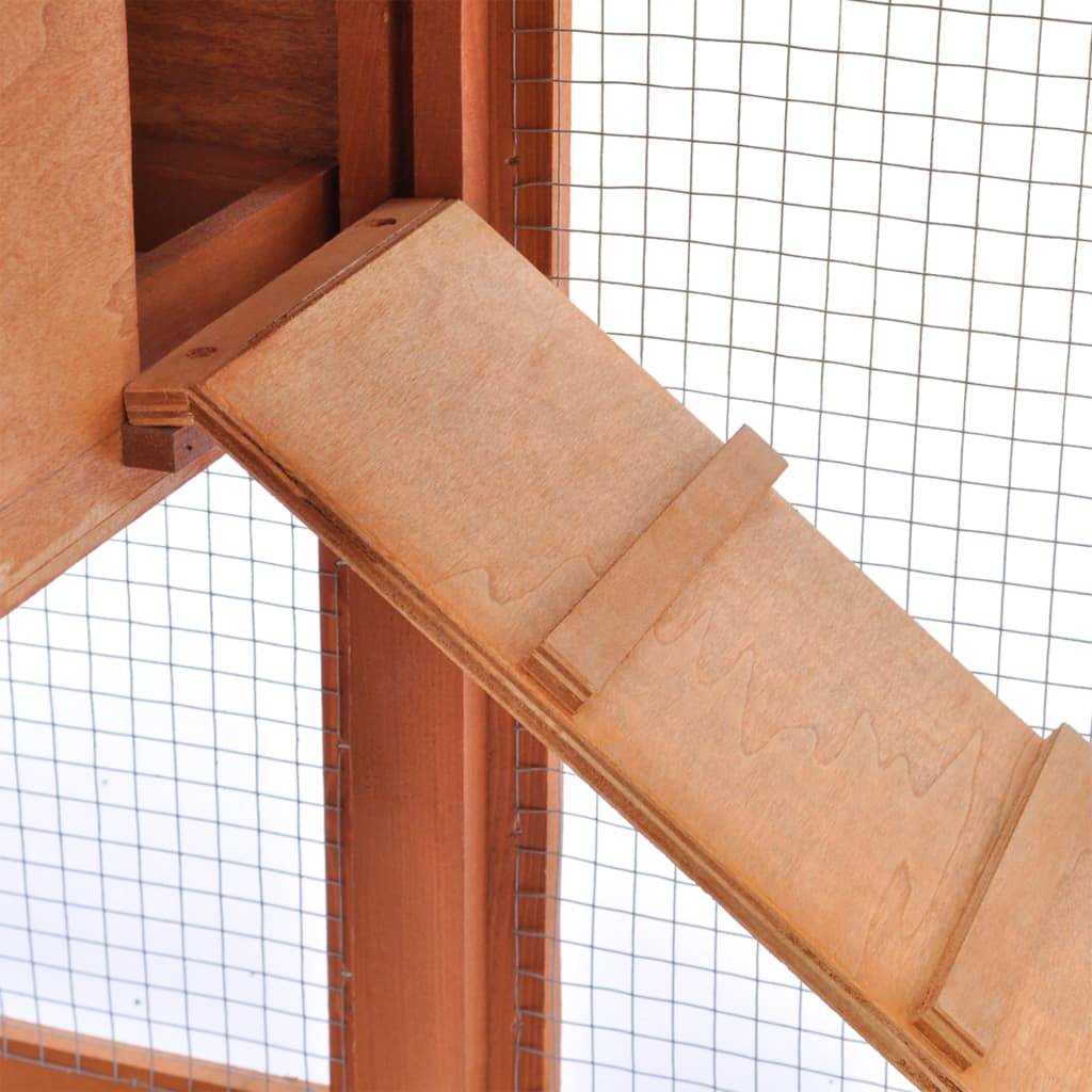 Clapier large d'extérieur - Cage d'extérieur pour petits animaux de compagnie Bois MP311 - Image 6