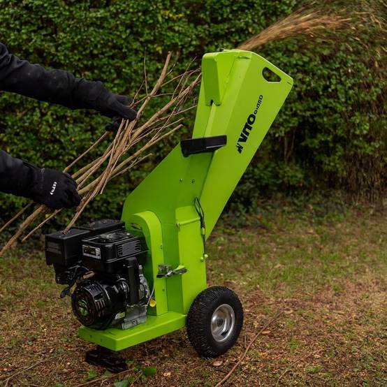 Broyeur de végétaux Thermique 7CV - 2 Lames de coupe - Branches Ø 70mm -Moteur 208Cm3 Poignées VITO - Image 10