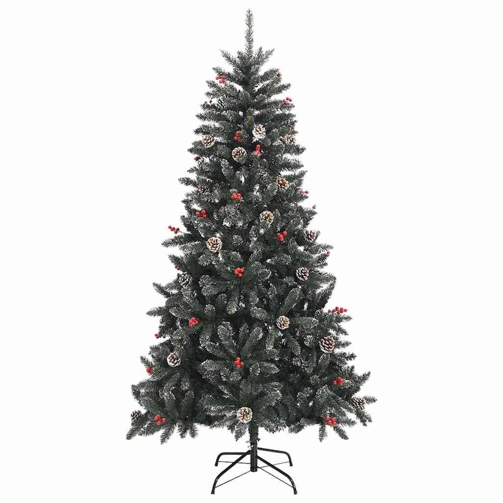 Sapin de Noël | Arbre de Noël artificiel Vert 180 cm PVC, plastique et acier Maison Chic - Image 5